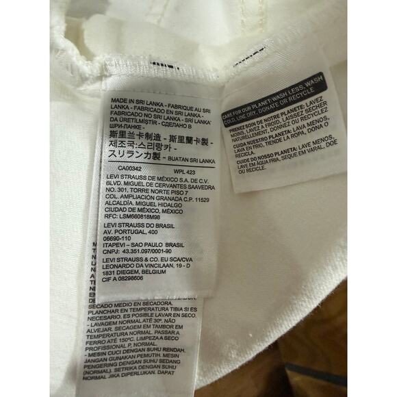 2X LEVI'S Womens white Jean Jacket - Picture 3 of 5